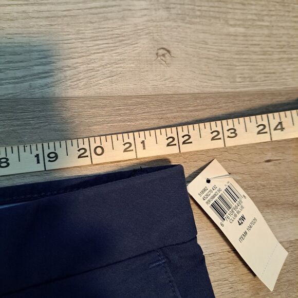 IZOD Ultraflex Waistband Navy Shorts Size 42 44" Performance Short Men's NWT - Picture 5 of 7